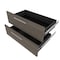 Bestar Orion 2 Drawer Set for Orion 30W Shelving Unit, Bark Gray & Graphite 116161-000047 - alternate 7